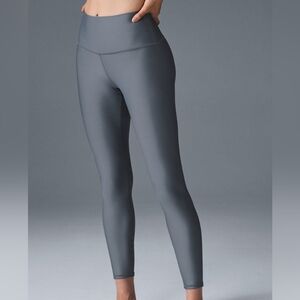 Brand New Womens Alo Yoga 7/8 High Waist Airlift Legging Steel Grey Medium